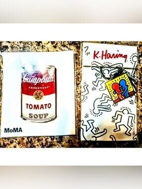 MoMA K. Haring Friends Keyring & Campbell's Tomato Soup Magnet